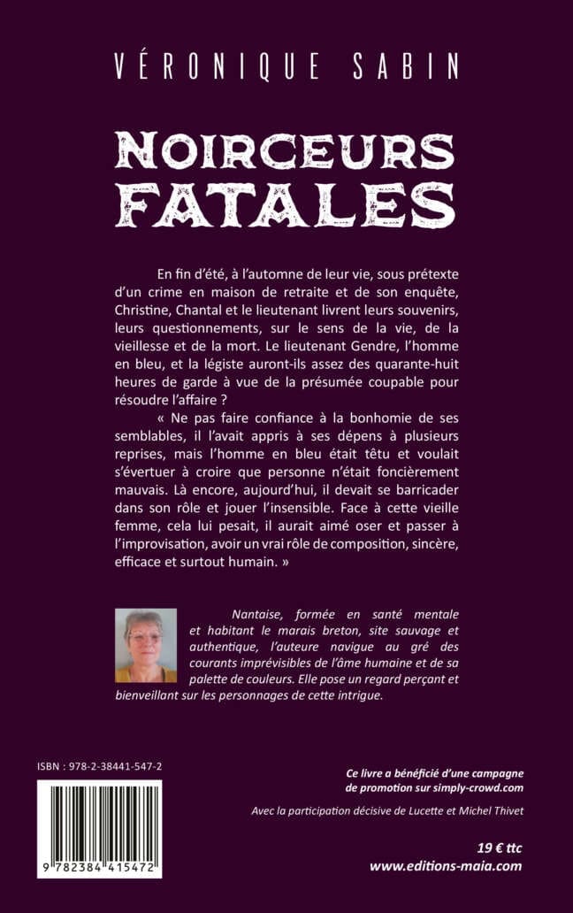 Véronique SABIN - Noirceurs fatales 2