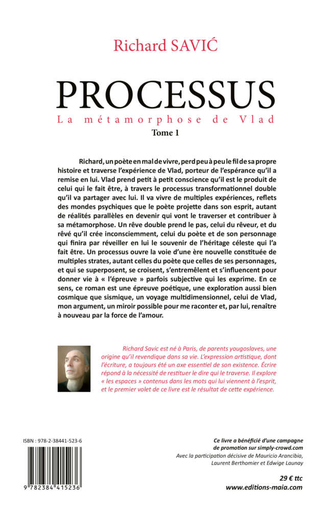 Richard SAVIC - Processus - Tome 1 - La métamorphose de Vlad 2