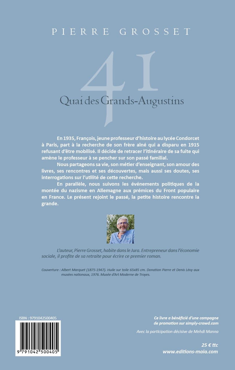 Pierre GROSSET - 41 quai des Grands-Augustins2
