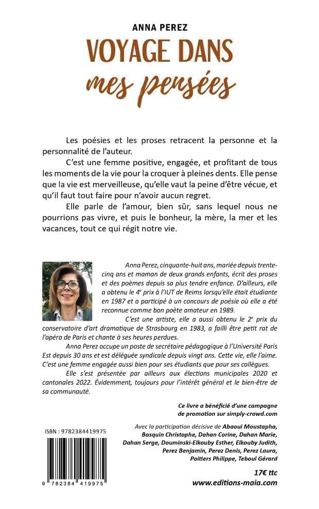 PEREZ ANNA - VOYAGES DANS MES PENSEES2