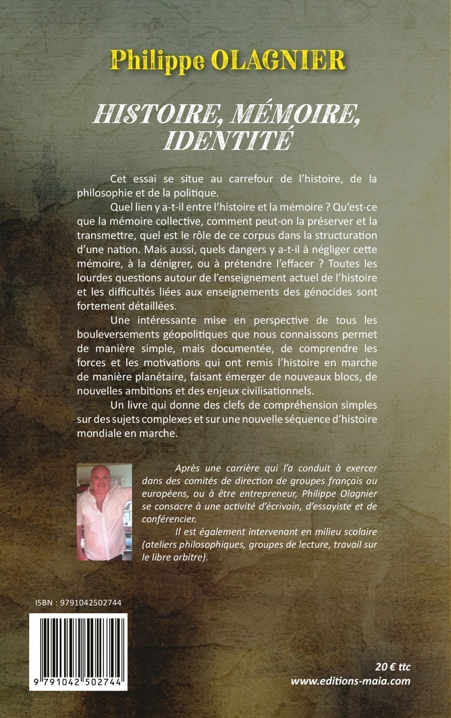Philippe OLAGNIER - Histoire, mémoire, identité 2