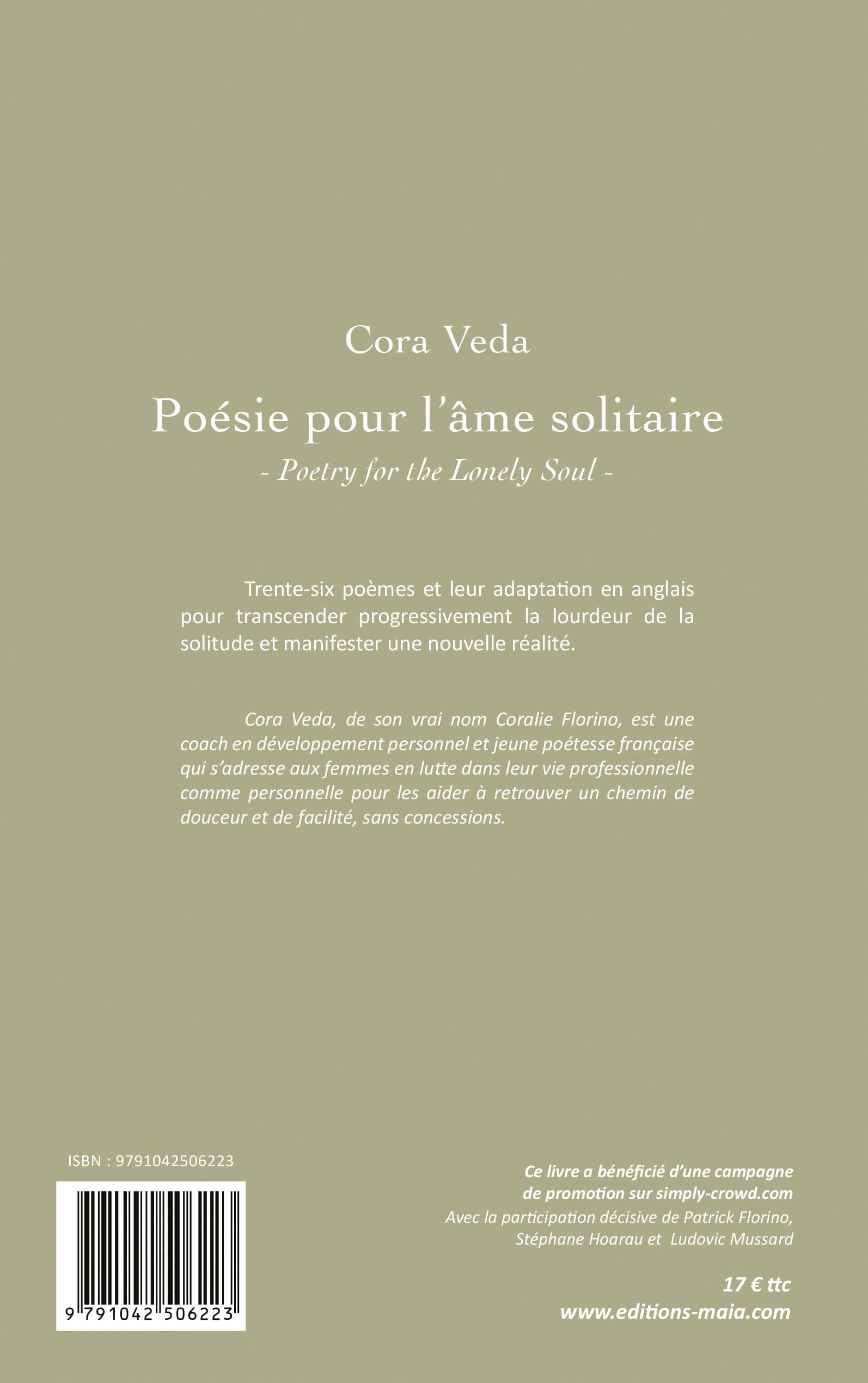 Cora VEDA - Poésie pour l’âme solitaire 2