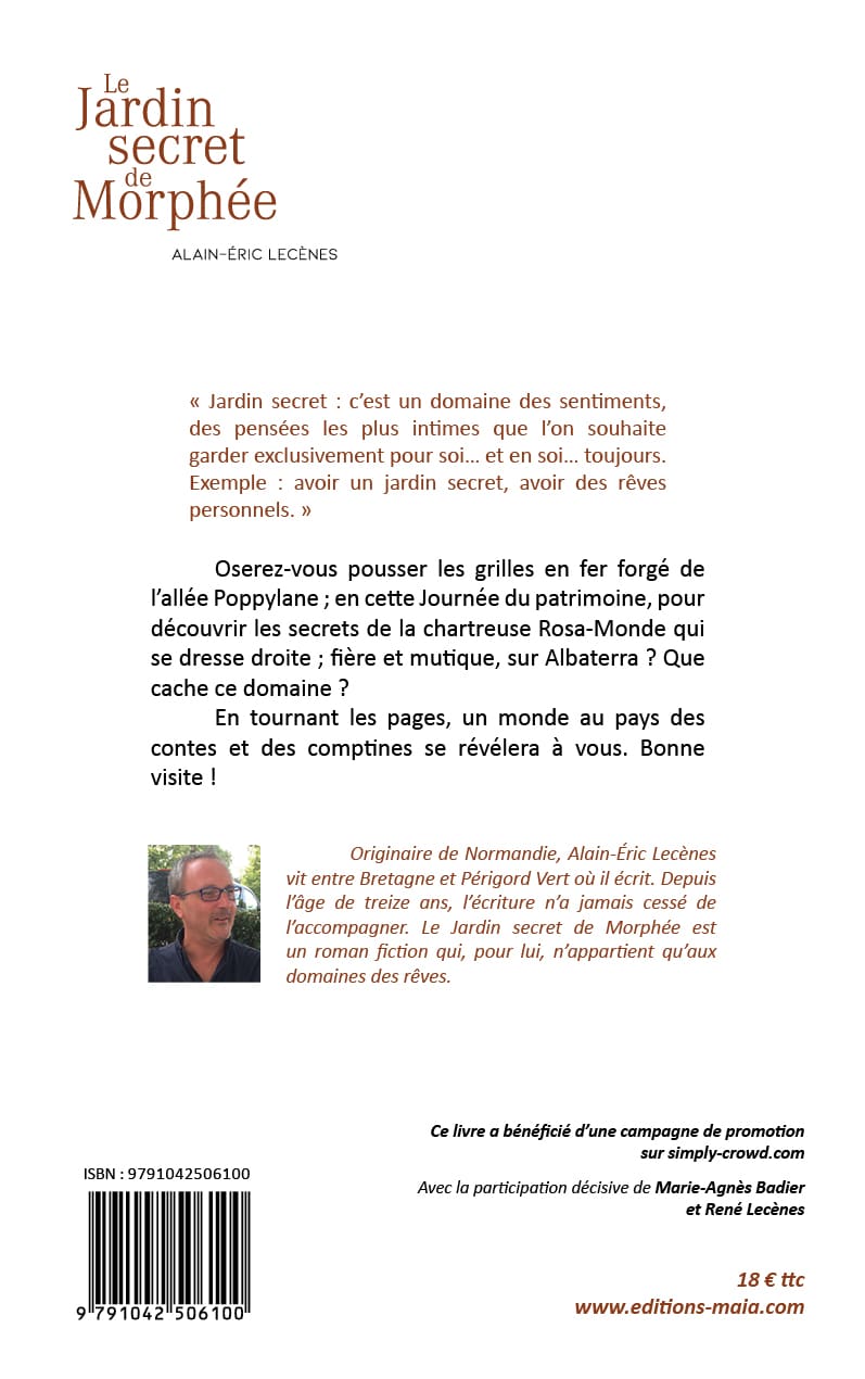 Le jardin secret de Morphee Alain-Eric Lecenes2