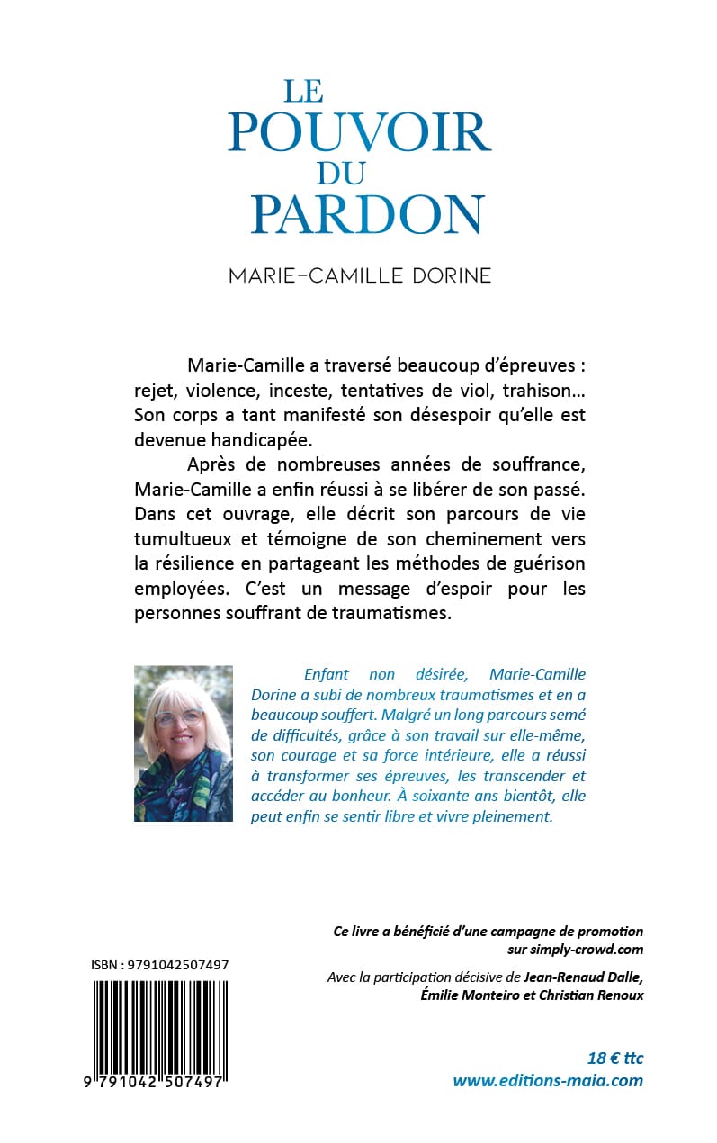 Le pouvoir du pardon Marie-Camille Dorine2