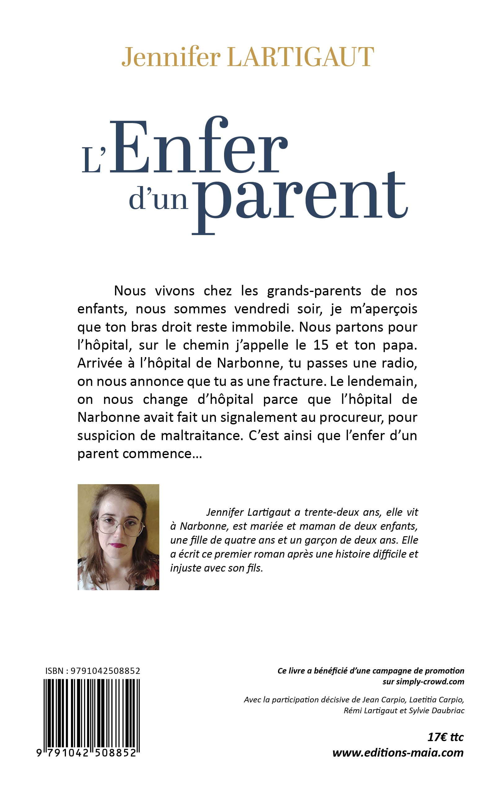 L’Enfer d’un parent - Jennifer Lartigaut