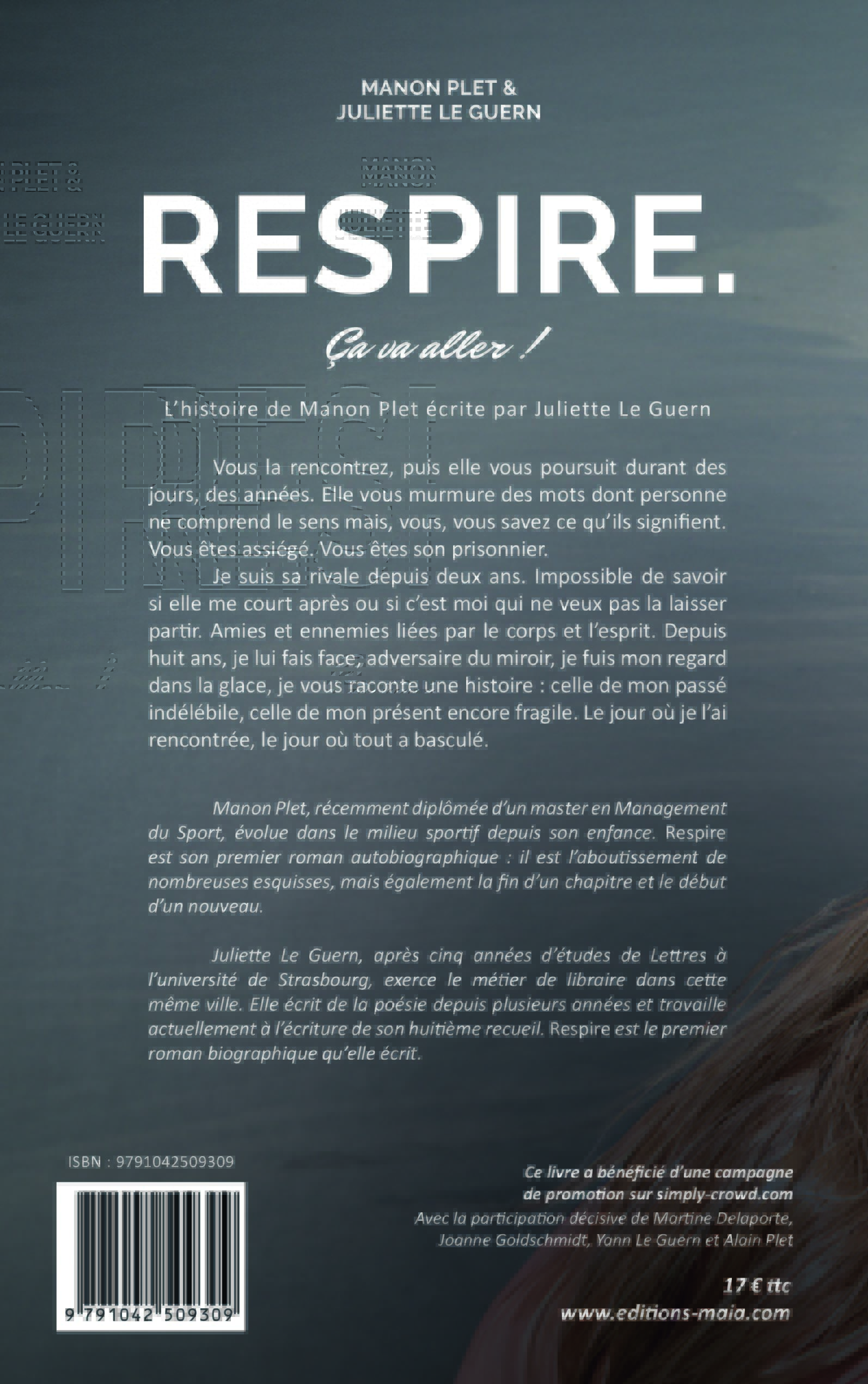 Respire. - Ça va aller ! - L’histoire de Manon Plet écrite par Juliette Le Guern - Manon Plet & Juliette Le Guern