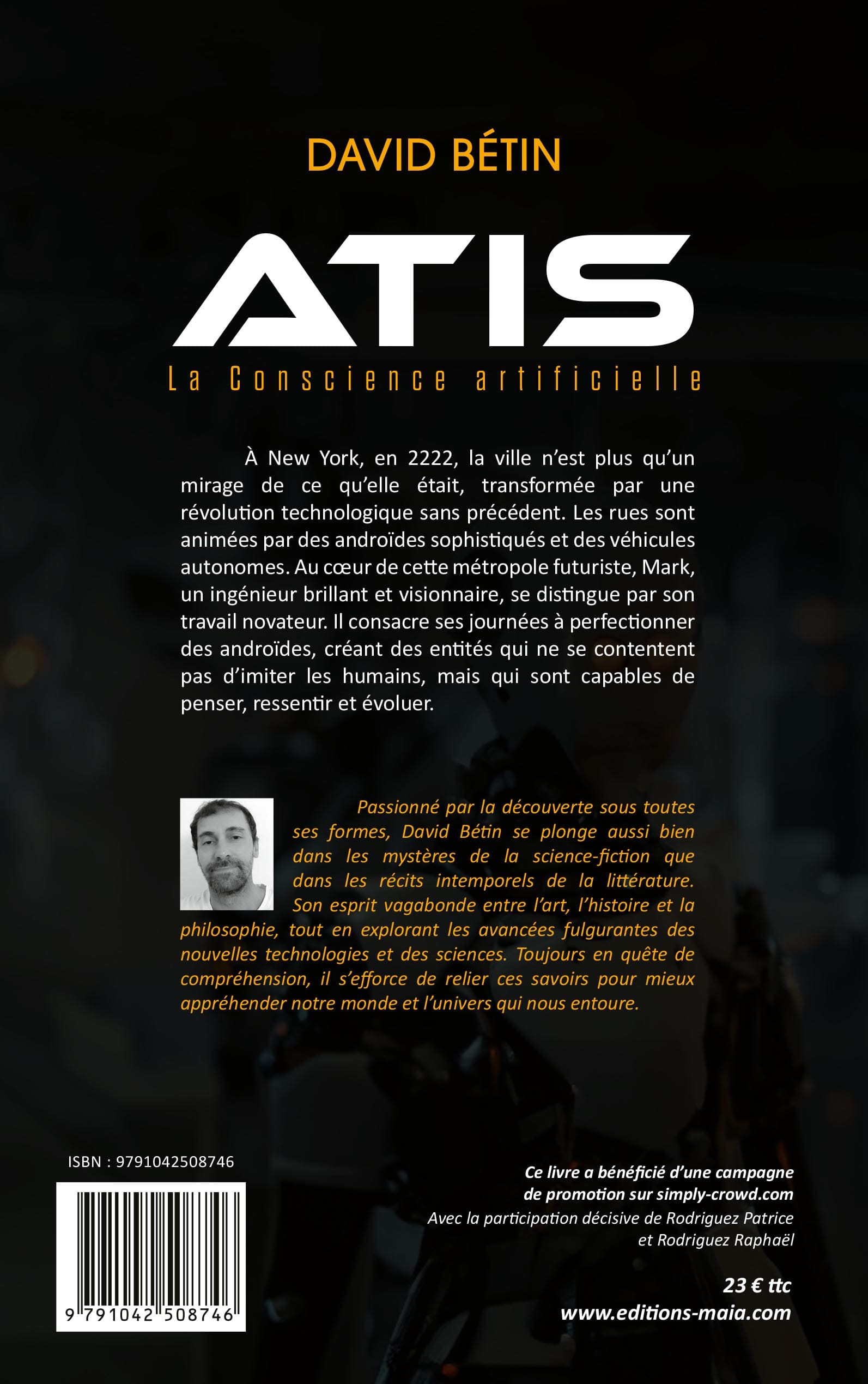 ATIS - La Conscience artificielle - David BÉTIN