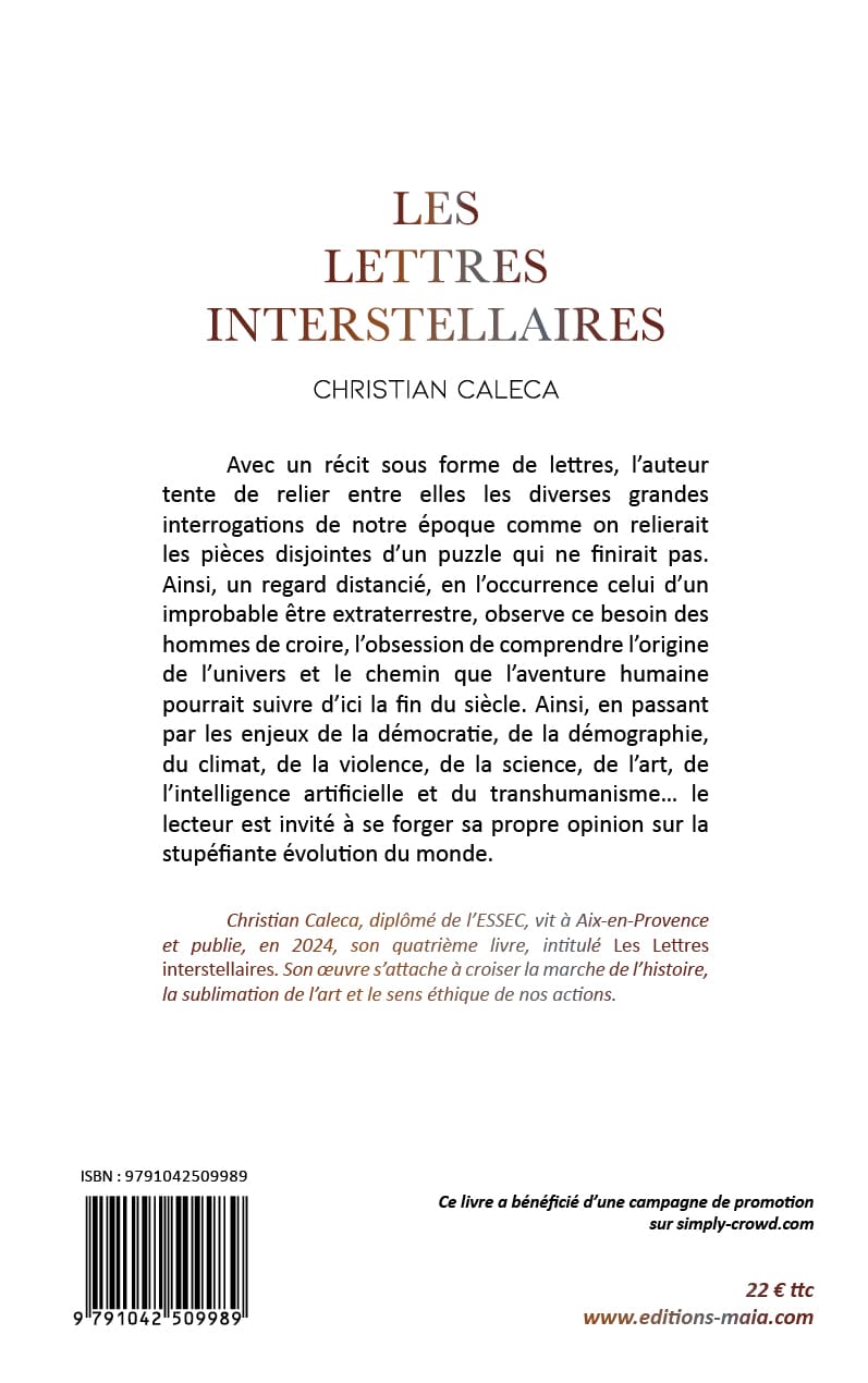 Les Lettres interstellaires - Christian Caleca