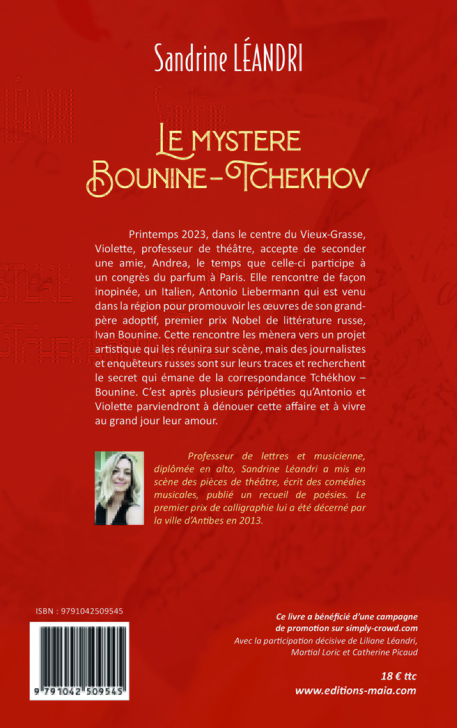 Le Mystère Bounine – Tchékhov -Sandrine Léandri