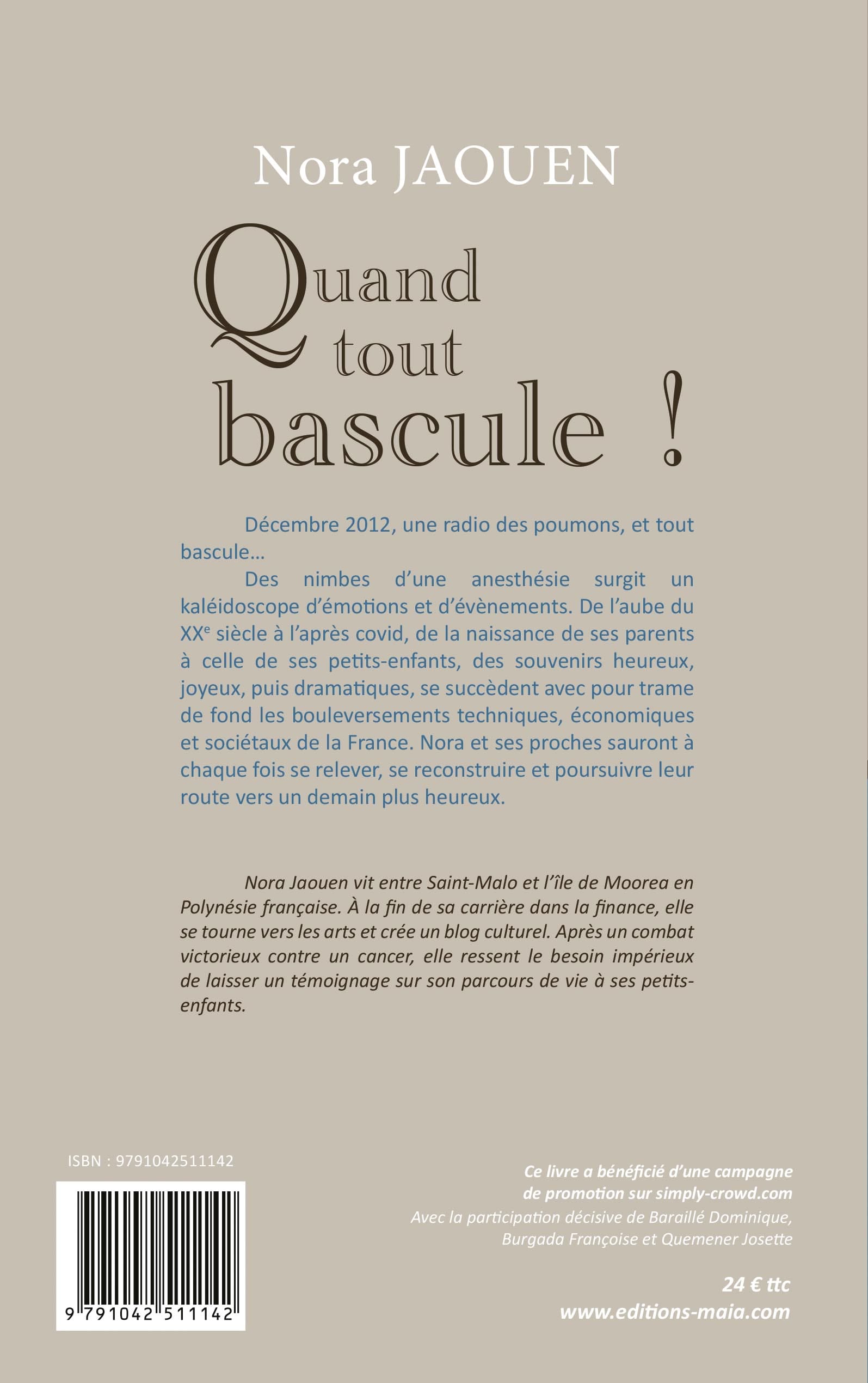 Nora Jaouen - Quand tout bascule !