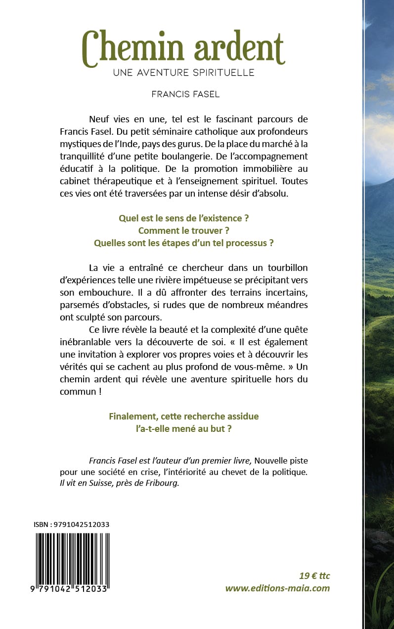 Francis Fasel - Chemin ardent - Une aventure spirituelle