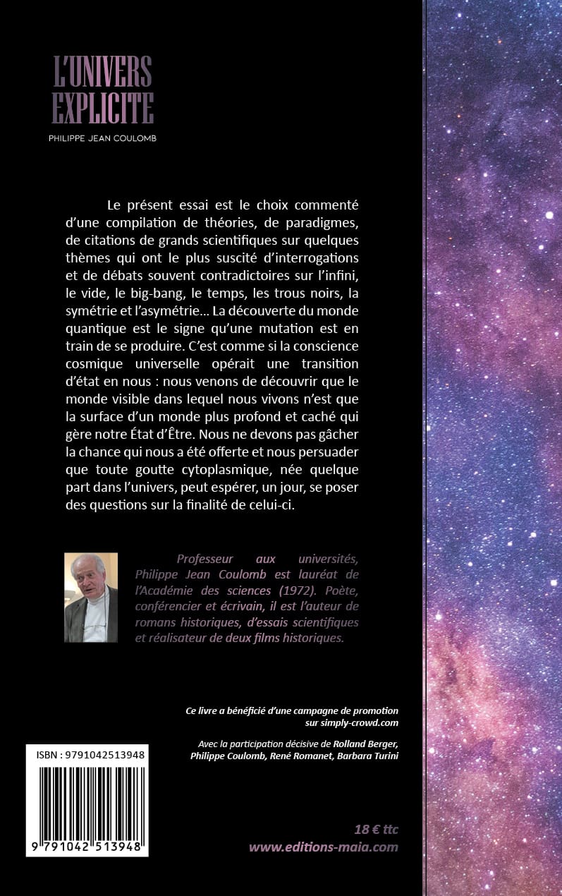 Philippe Jean Coulomb - L’Univers explicite