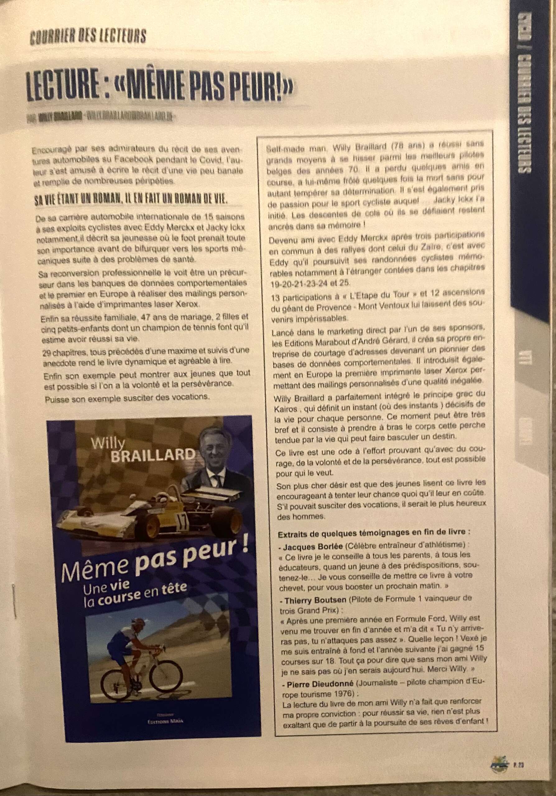 Même pas peur ! Une vie la course en tête – Image 25