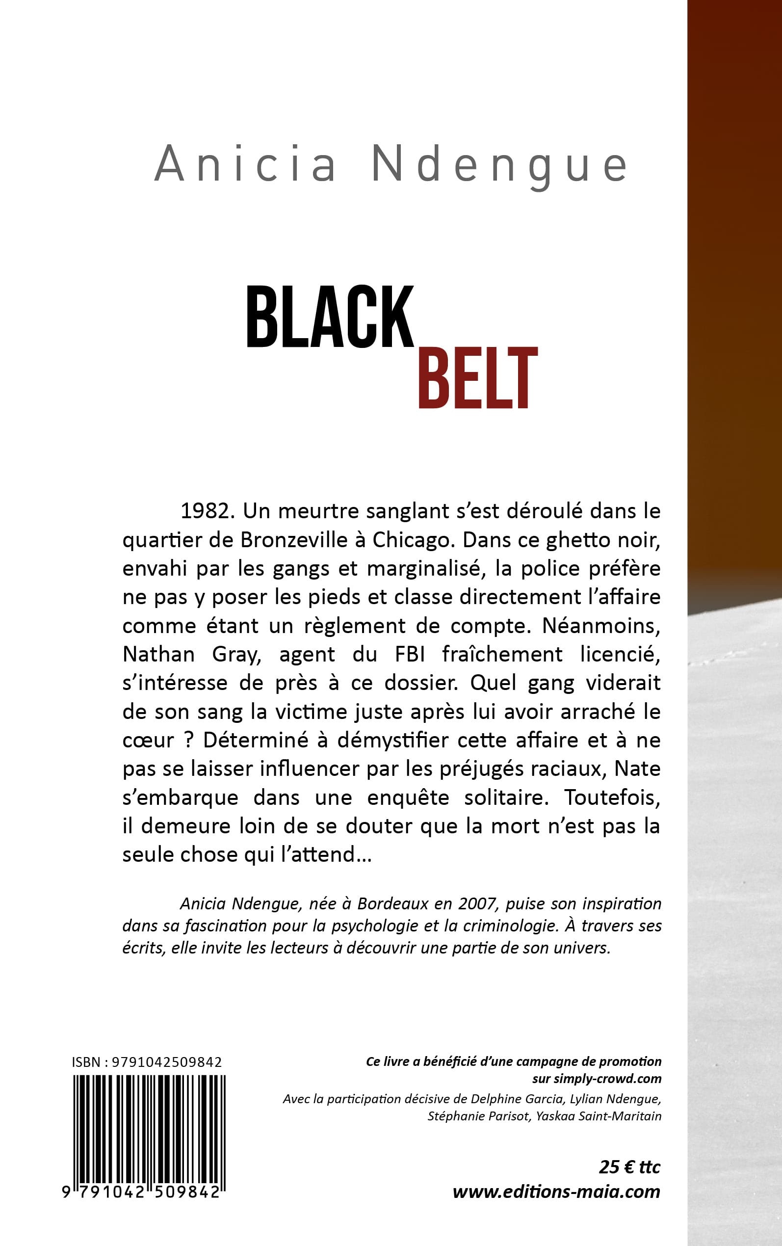 Anicia Ndengue, Black Belt