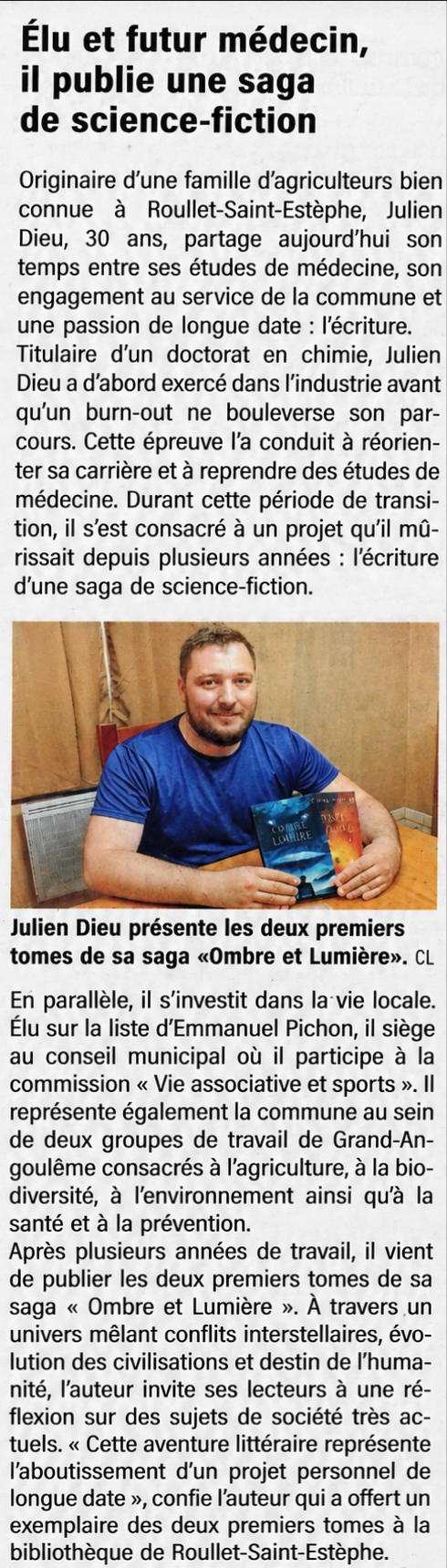 Ombre et Lumière - Tome I – Naissance – Image 3