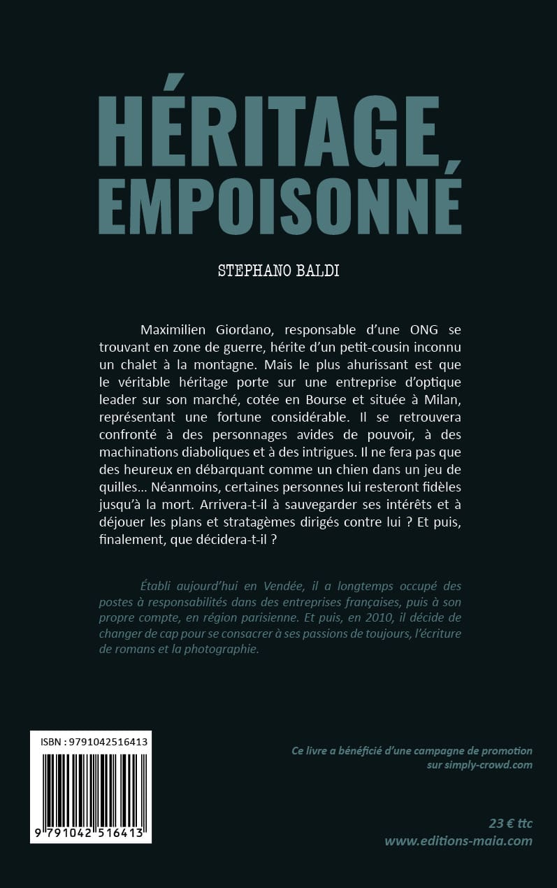 Stephano Baldi, Héritage empoisonné