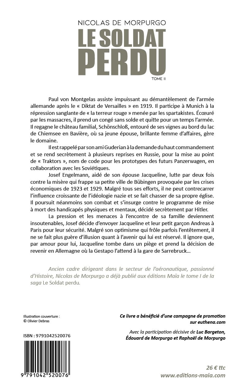 Nicolas de Morpurgo, Le soldat perdu, Tome II