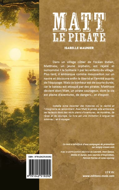 Isabelle Maunier, Matt le pirate