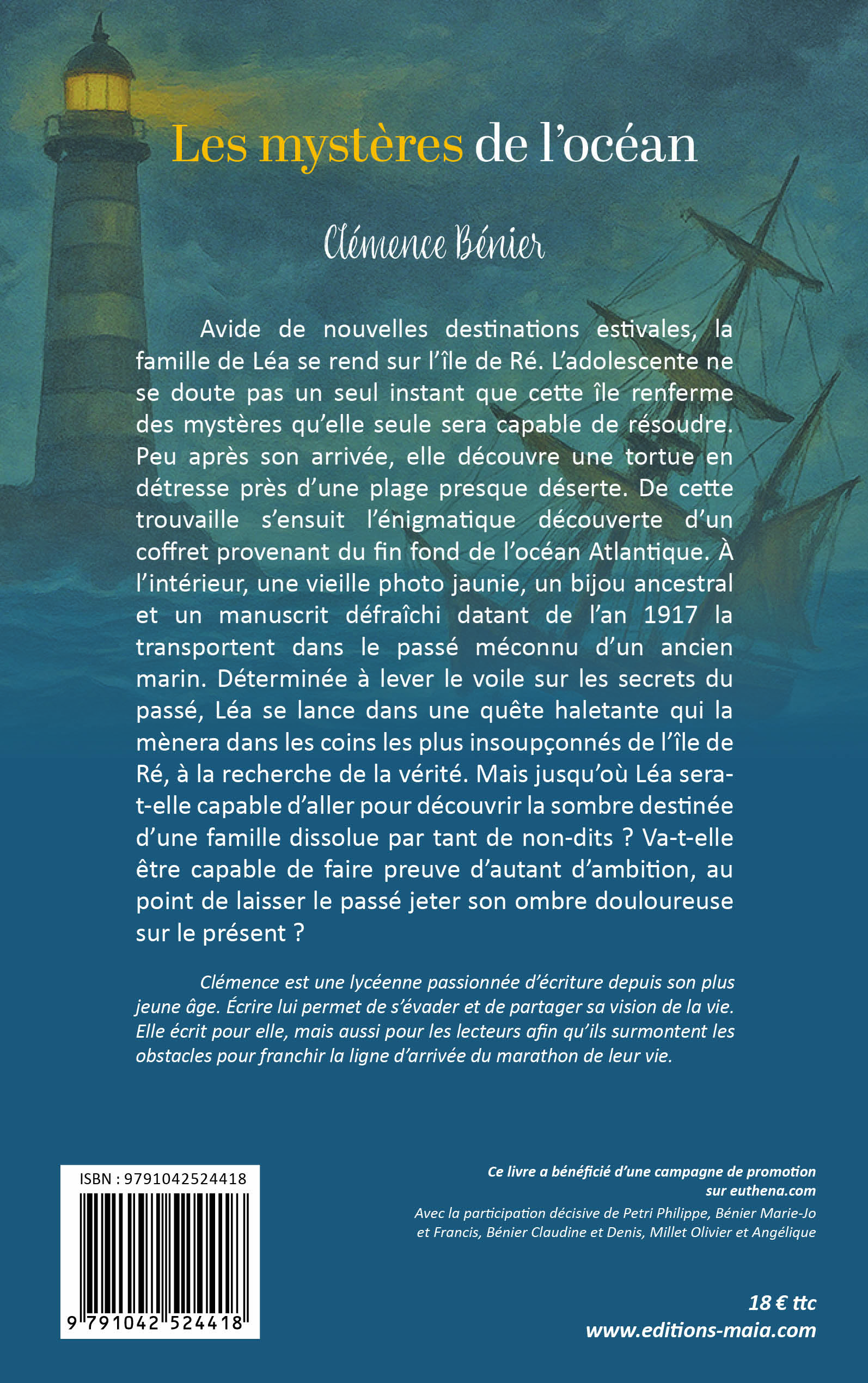 Clémence Bénier, Les mystères de l’océan