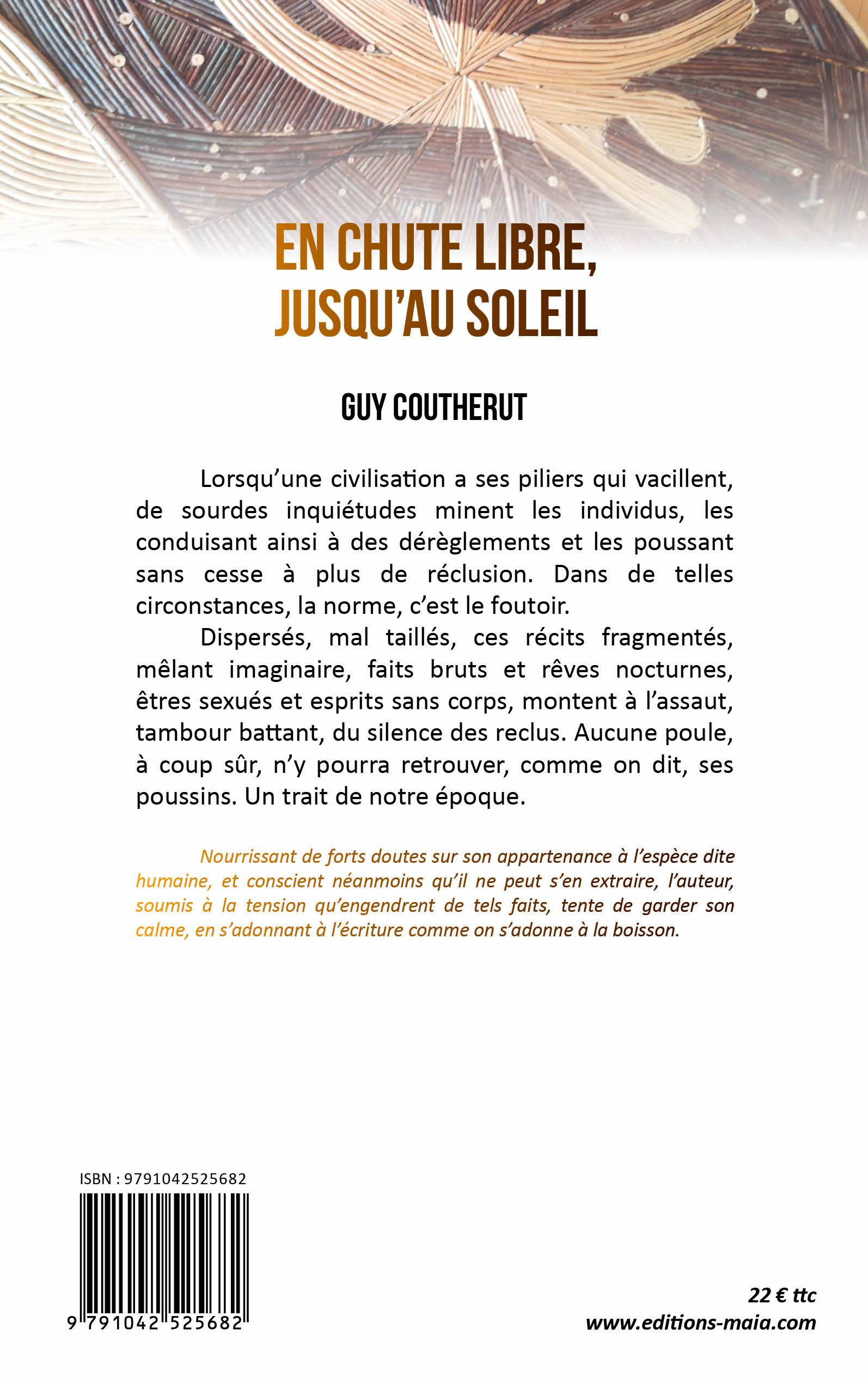 Guy Coutherut, En chute libre, jusqu’au soleil