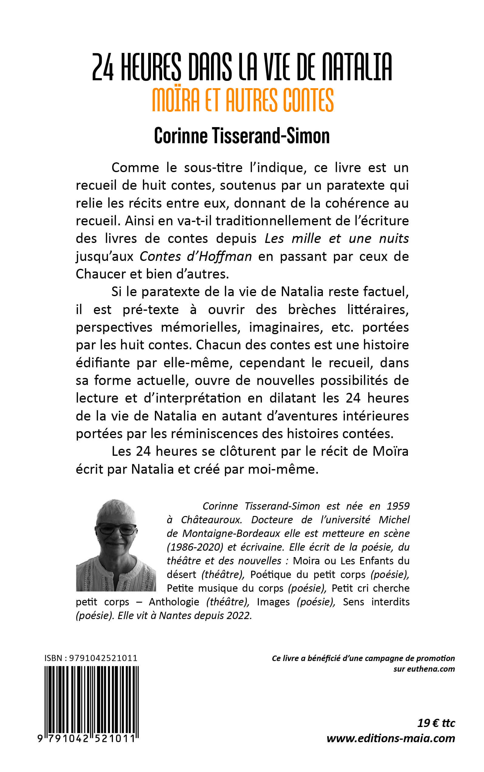 Corinne Tisserand-Simon, 24 heures dans la vie de Natalia Moïra et autres contes