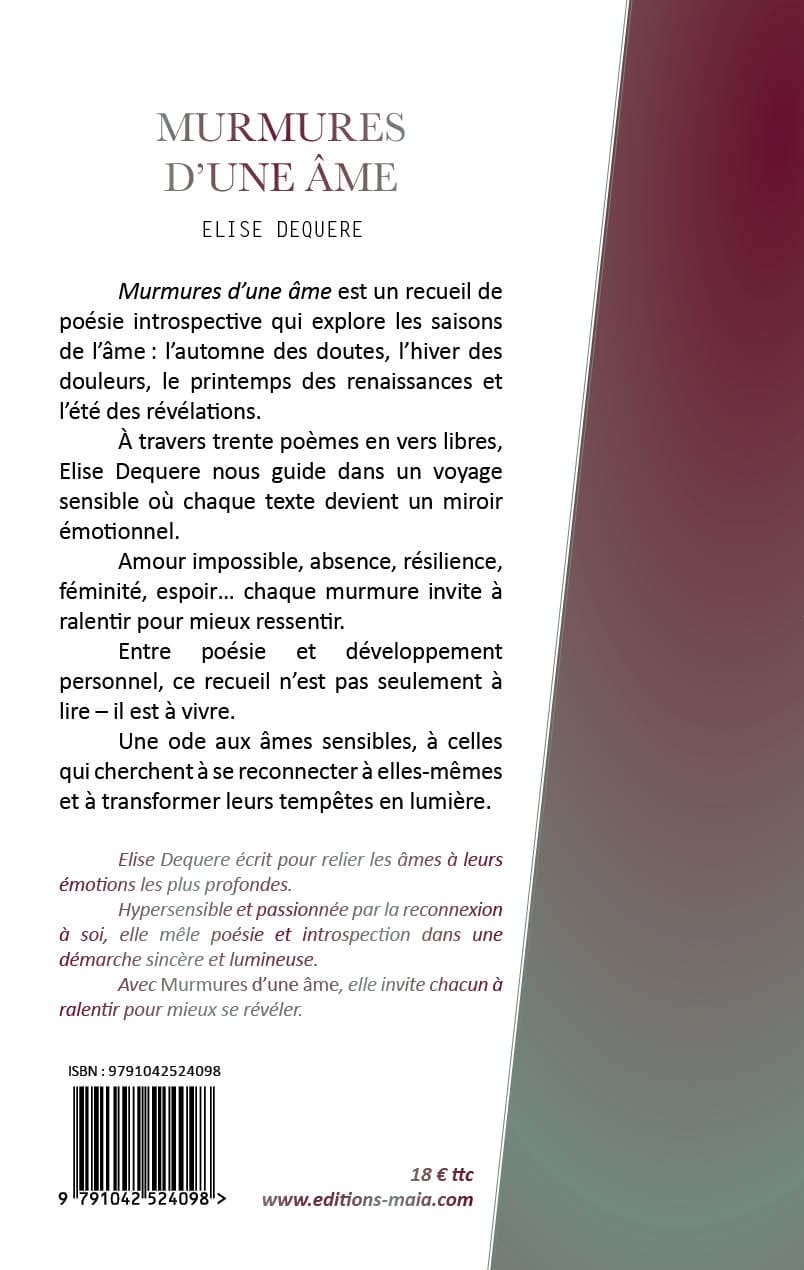 Elise Dequere, Murmures d'une âme