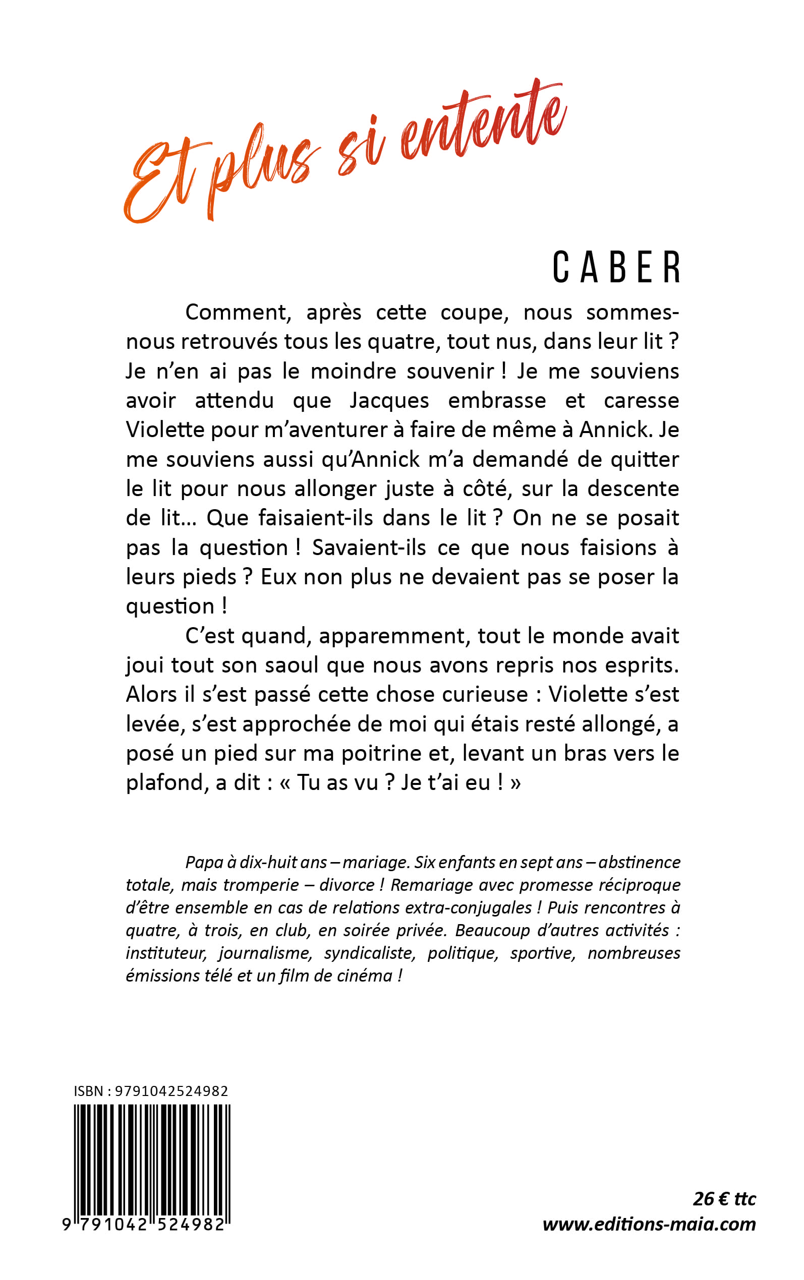 Caber, Et plus si entente