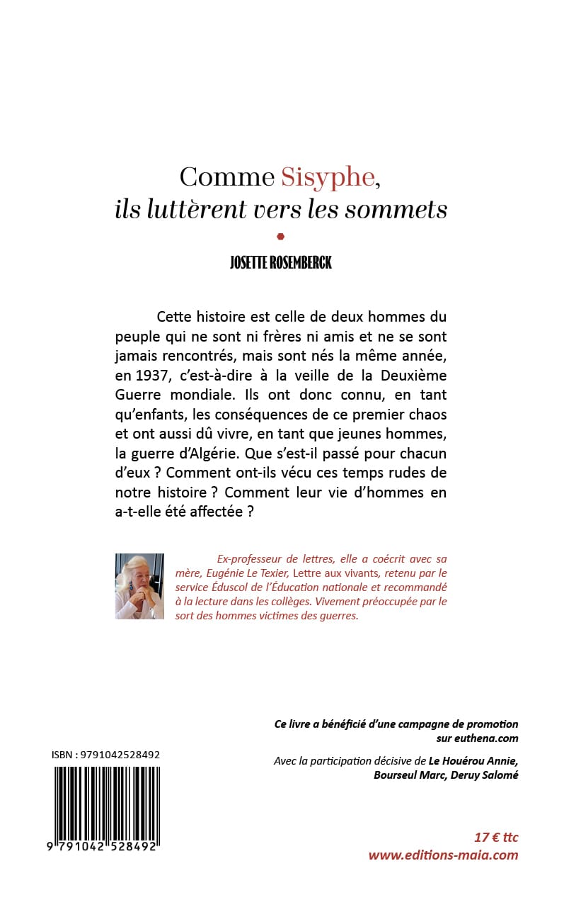 Josette Rosemberck, Comme Sisyphe, ils luttèrent vers les sommets
