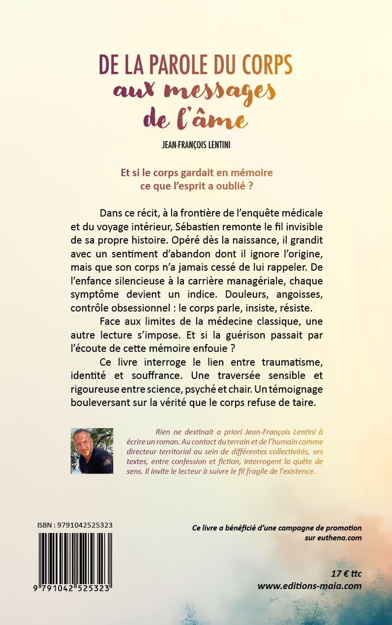 De la parole du corps aux messages de l'âme, Jean-Francois Lentini