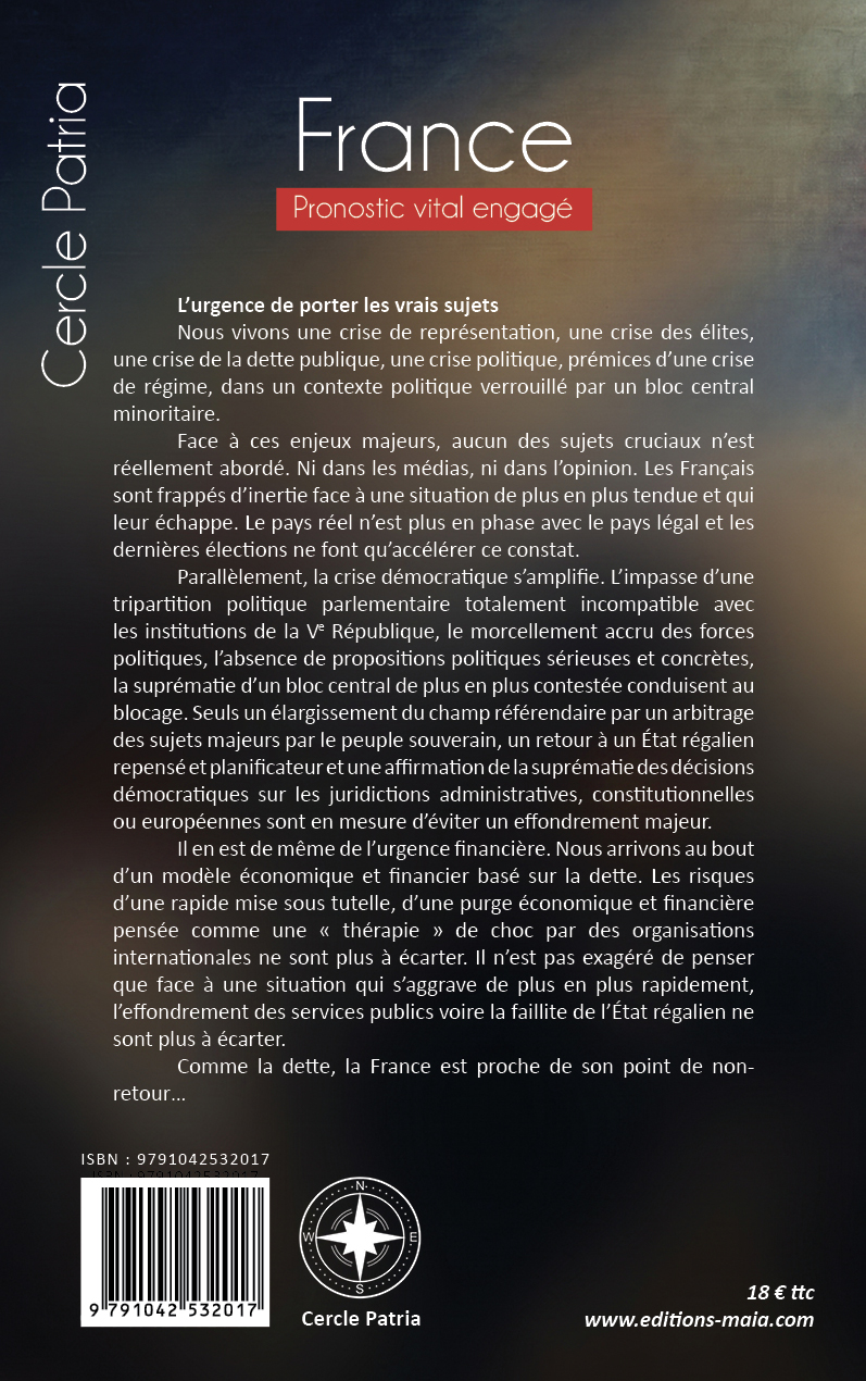 Cercle Patria, France, pronostic vital engagé