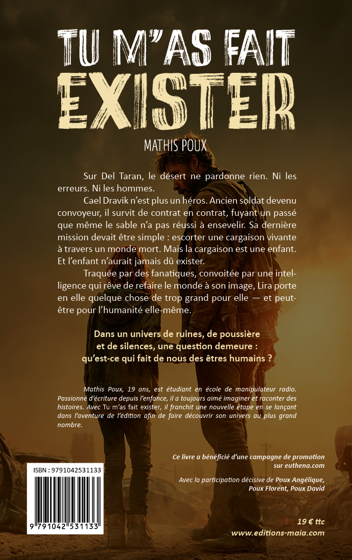 Mathis Poux, Tu m’as fait exister