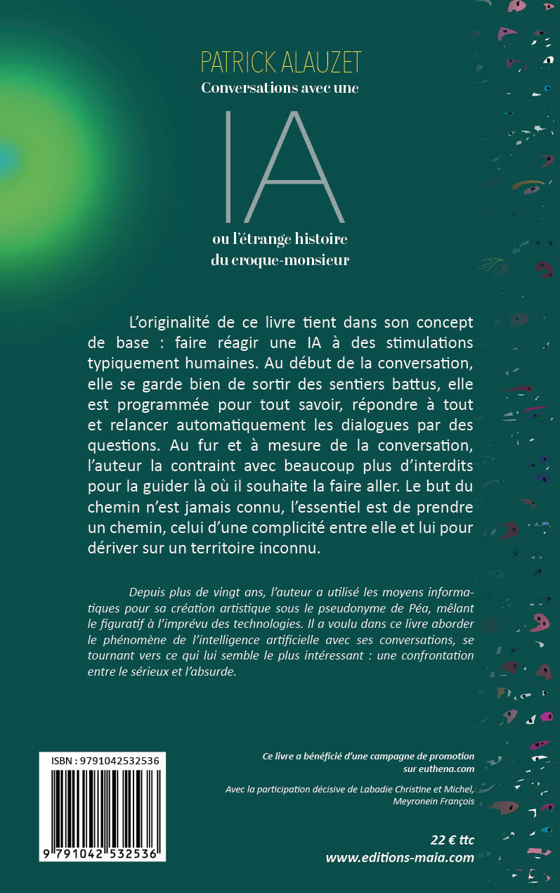 Patrick Alauzet, Conversations avec une IA ou l’étrange histoire du croque-monsieur