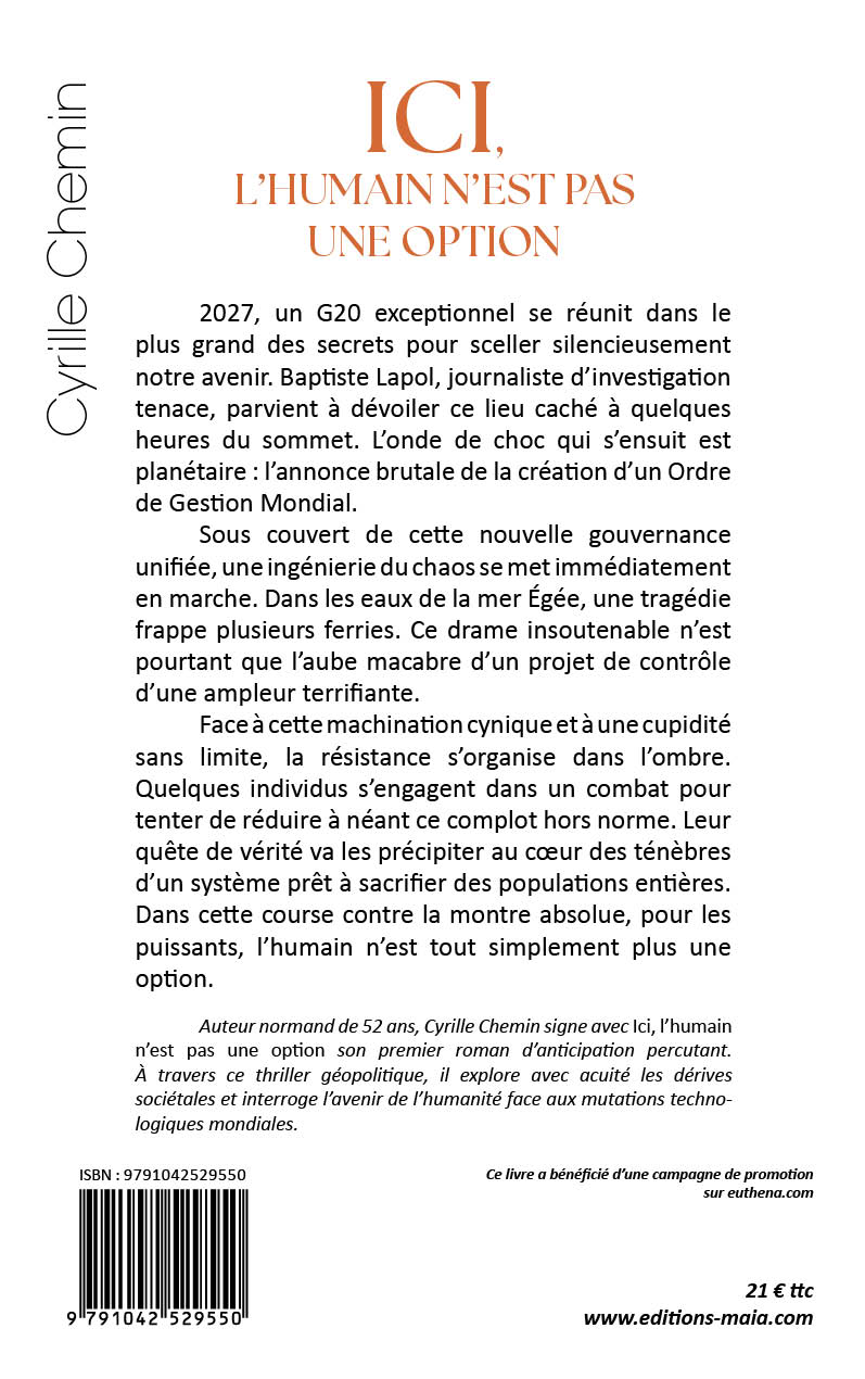 Cyrille Chemin - Ici, l’humain n’est pas une option