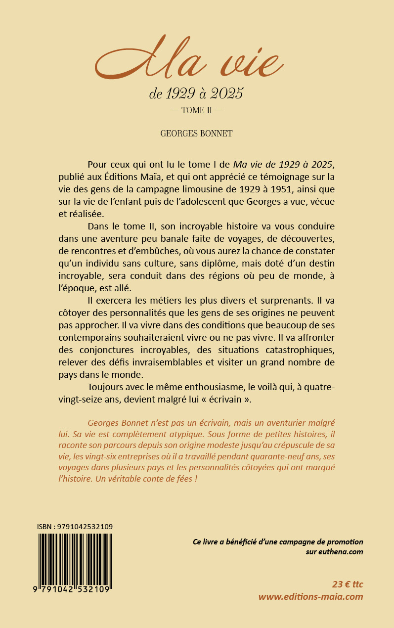 Ma vie de 1929 à 2025, Tome II – Image 2