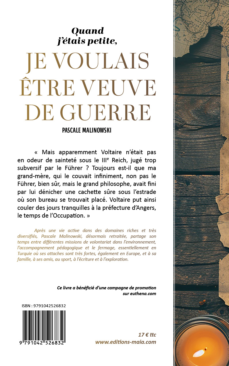 Quand j'etais petite, je voulais être veuve de guerre, Pascale Malinowski